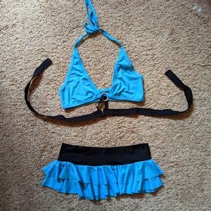 2 piece rave wear / dance wear skirt set